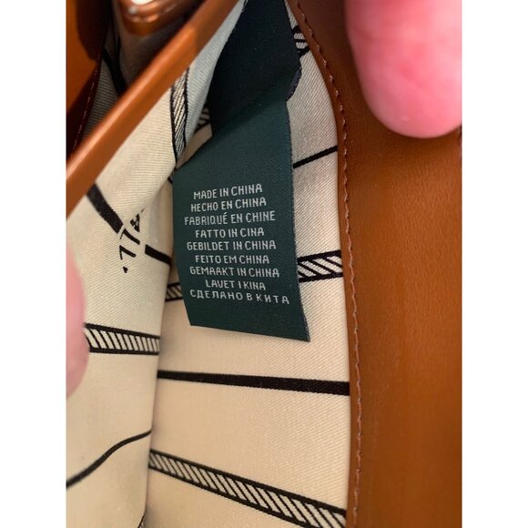 Lauren Ralph Lauren All Over Red Rope & Spur Print Deluxe Zipper Wallet Vintage - Picture 10 of 11